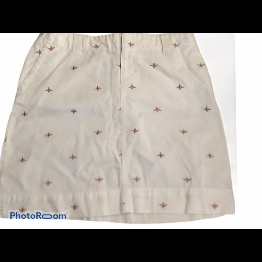 Lilly Pulitzer cotton skirt dragonflies
